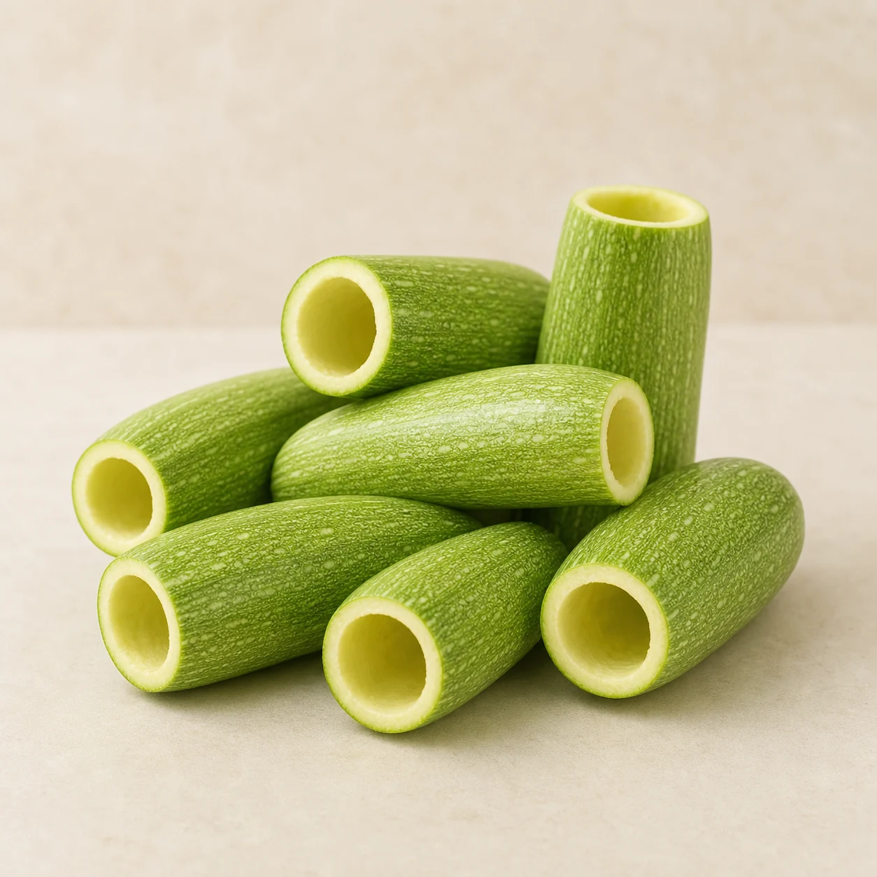 Cored Stuffing Zucchini